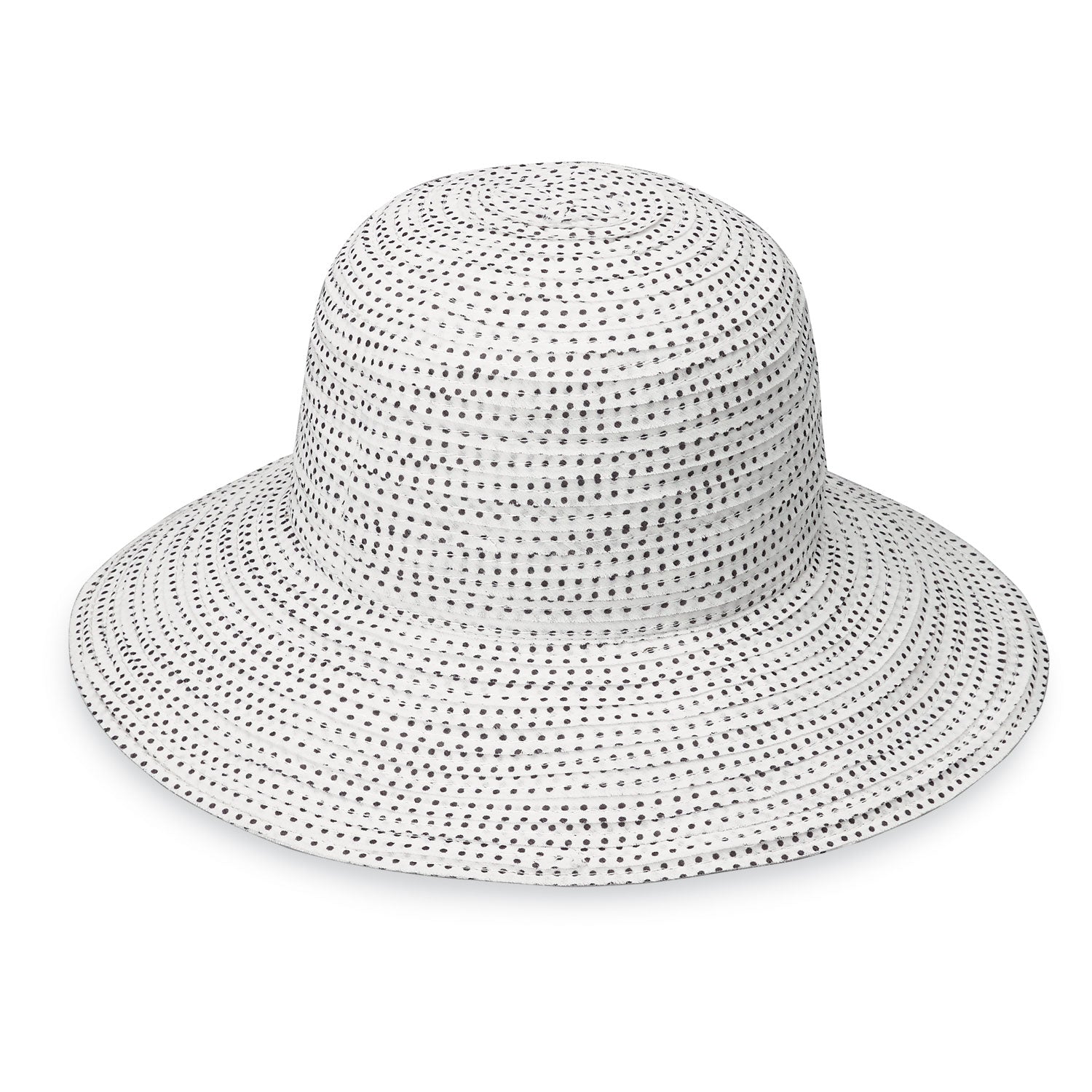 Sombrero UPF 50+ Scrunchie White/Black Dots