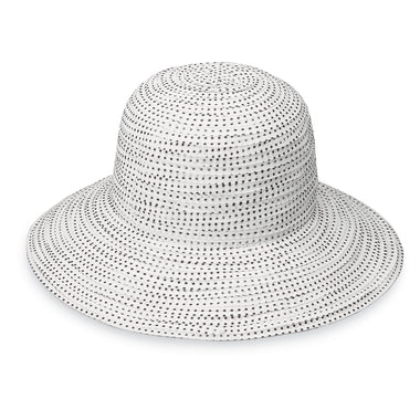 Sombrero UPF 50+ Scrunchie White/Black Dots