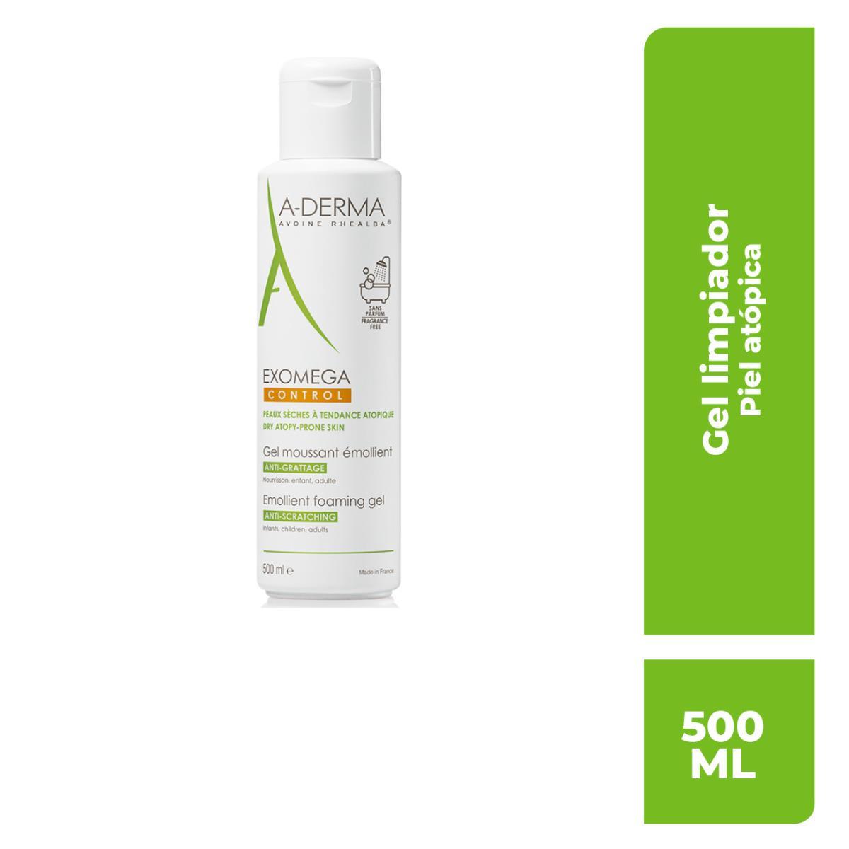 A-DERMA EXOMEGA CONTROL GEL DERMOLIMPIADOR 500ml