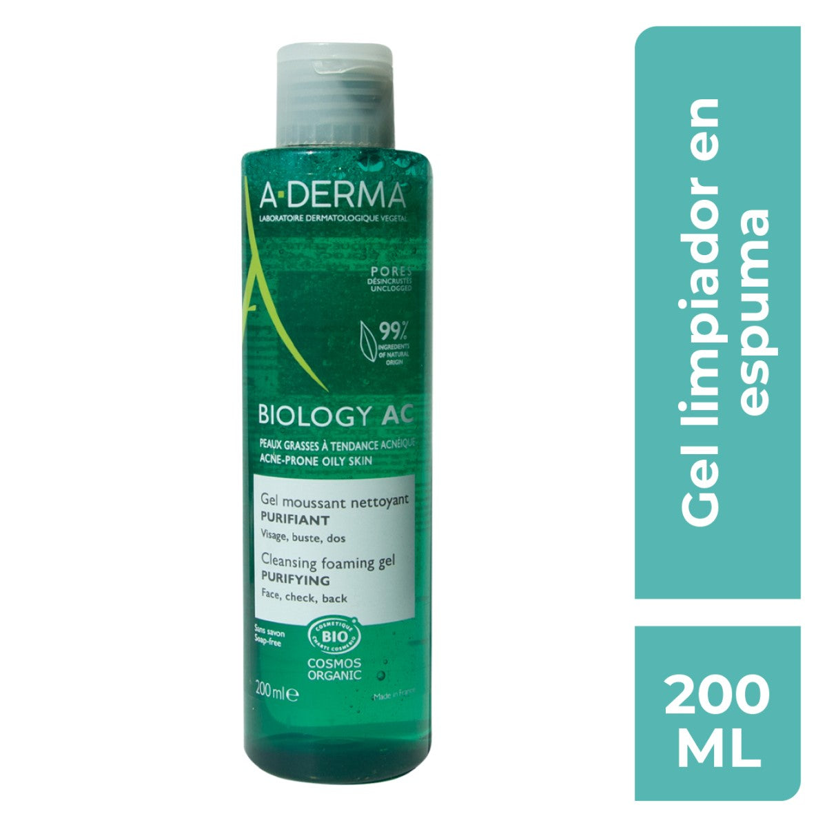 A-DERMA BIOLOGY AC GEL ESPUMOSO 200ML