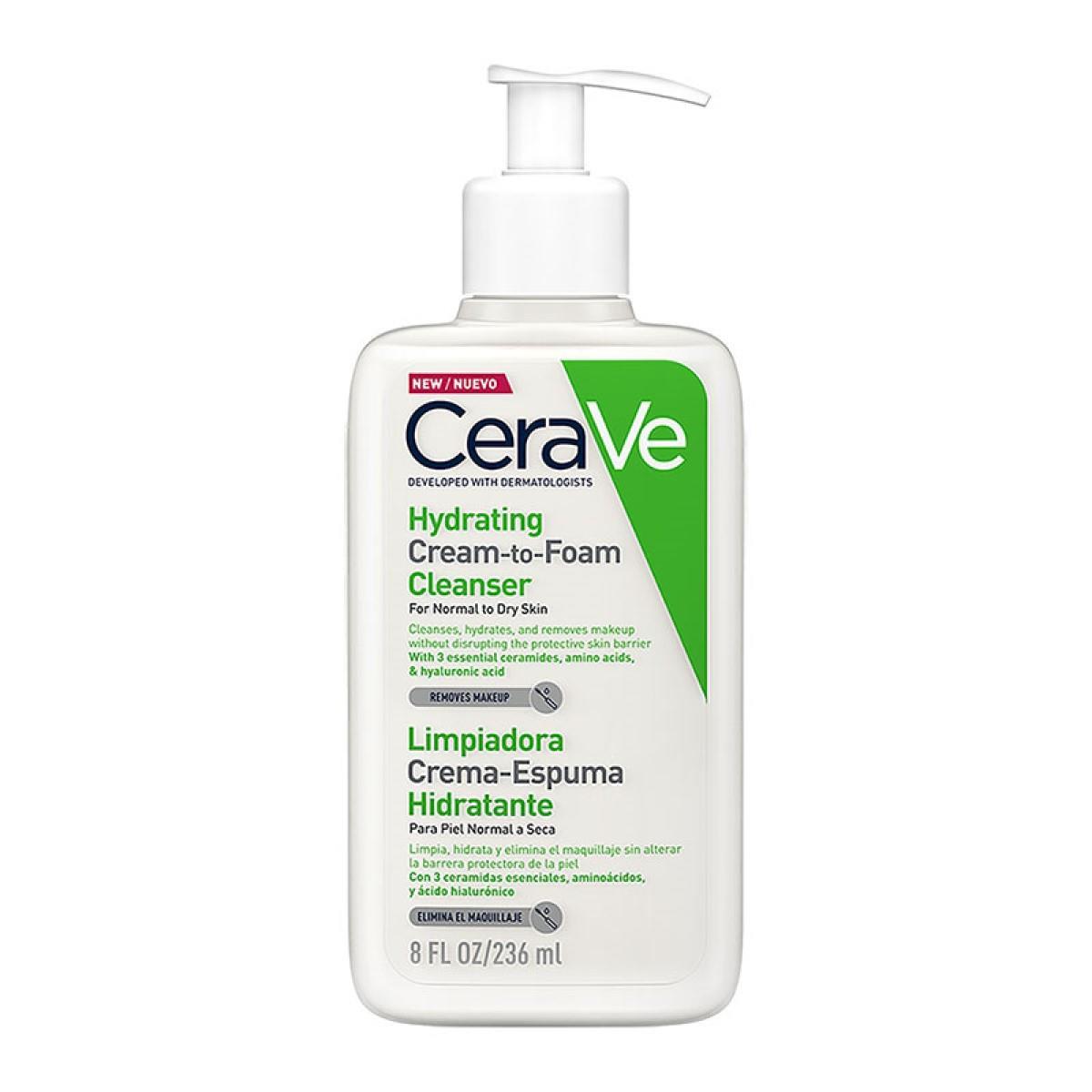 CERAVE LIMPIADOR CREMA-ESPUMA HIDRATANTE 236ML