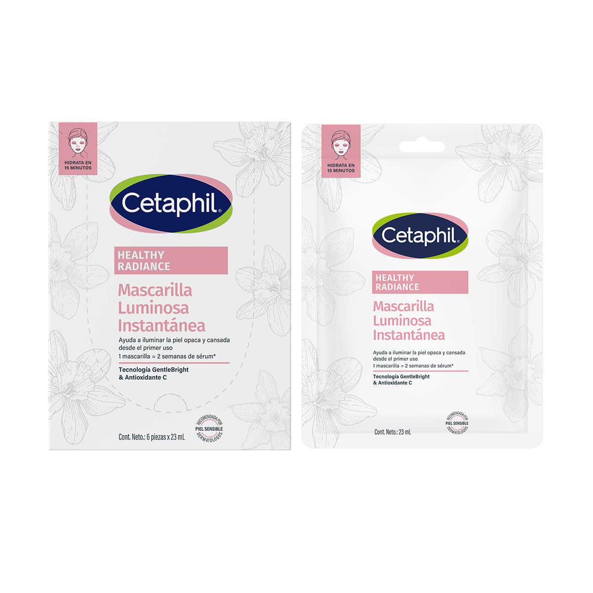 CETAPHIL Healthy Radiance Mascarilla Luminosa Instantánea 6 PZAS