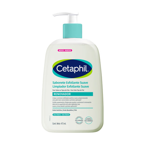 CETAPHIL Limpiador Exfoliante Suave Renovador 473ML