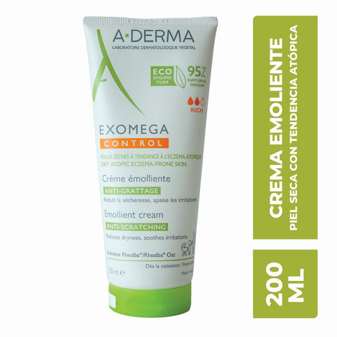 A-DERMA EXOMEGA CONTROL - CREMA EMOLIENTE anticomezón 200ML
