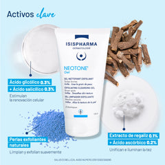 ISISPHARMA Neotone gel limpiador exfoliante 150ml