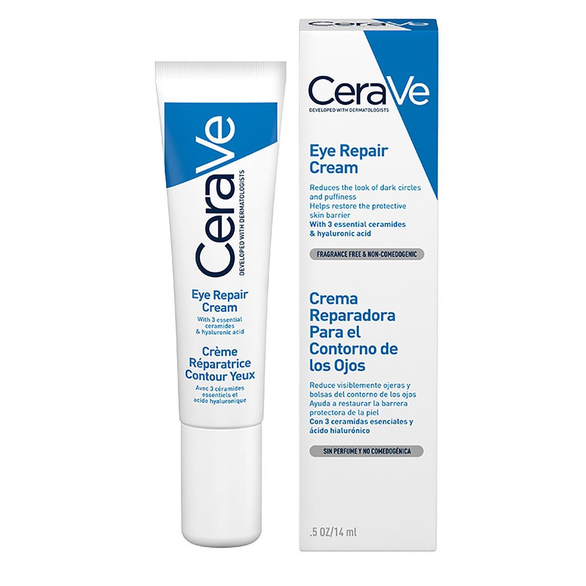 CERAVE CONTORNO DE OJOS CREMA REPARADORA PIEL SENSIBLE 14GR