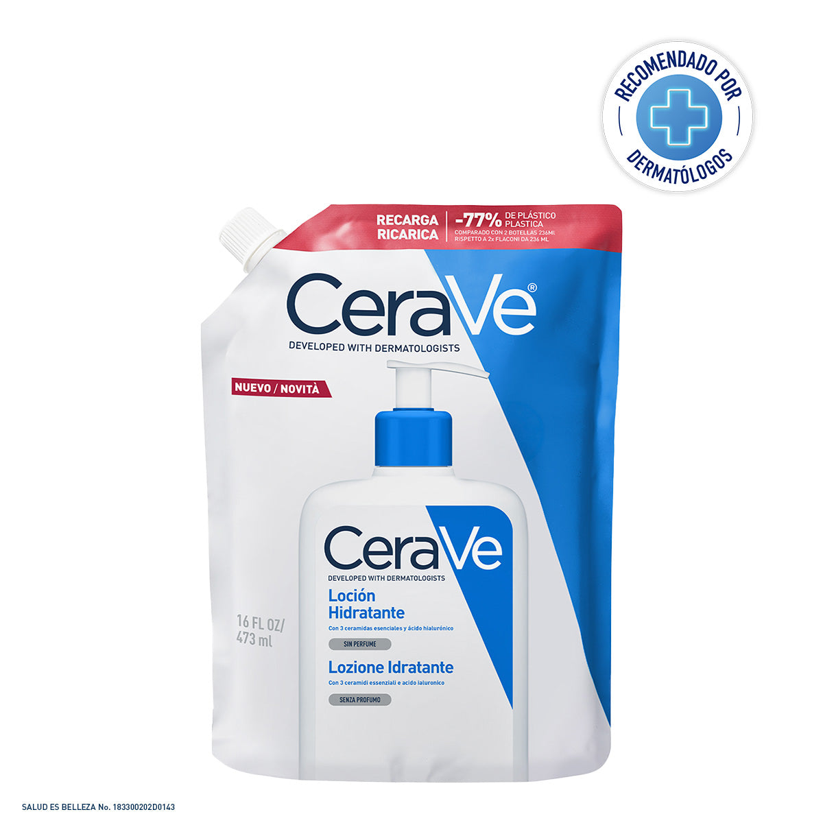CERAVE REFILL LOCIÓN HIDRATANTE 16OZ