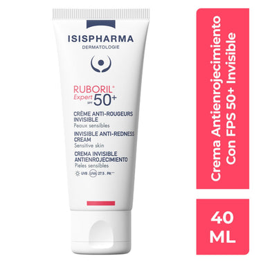 Isispharma Ruboril Expert FPS 50+ Invisible Fotoprotector Facial Para Piel Con Rosácea 40 Ml